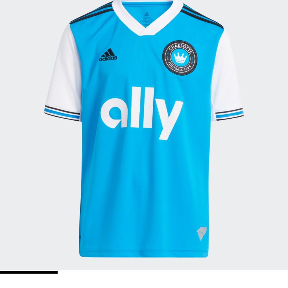 Adidas Charlotte FC Blue and White Jersey 22-23 - XL - NWT